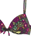 BUFFALO Push-Up-Bikini Damen schwarz bedruckt Gr.38