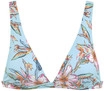 LASCANA Triangel-Bikini-Top Damen hellblau bedruckt Gr.34 Cup A/B