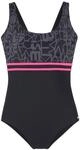 VENICE BEACH Badeanzug Damen schwarz-grau Gr.50