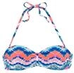 VENICE BEACH Bandeau-Bikini-Top Damen blau-orange Gr.32 Cup A