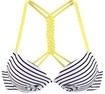 VENICE BEACH Push-Up-Bikini-Top Damen schwarz-wei&szlig;-limette Gr.32 Cup A