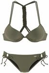 BUFFALO Push-Up-Bikini Damen oliv Gr.34 Cup C