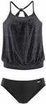 VENICE BEACH Tankini Damen schwarz-grau Gr.36
