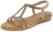 VIVANCE Sandale Damen goldfarben Gr.36