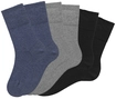 H.I.S Socken Damen 2x jeans, 2x schwarz, 2x grau-meliert Gr.35-38