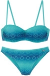 BUFFALO B&uuml;gel-Bandeau-Bikini Damen blau-t&uuml;rkis Gr.40 Cup A