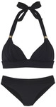 LASCANA Triangel-Bikini Damen schwarz Gr.40