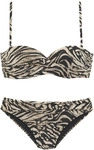 BRUNO BANANI B&uuml;gel-Bandeau-Bikini Damen braun-bedruckt Gr.32