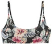 LASCANA Bustier-Bikini-Top Damen schwarz bedruckt Gr.38 Cup A/B