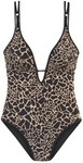 LASCANA Damen Badeanzug schwarz-gold Gr.36 Cup C/D