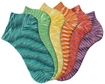 H.I.S Sneakersocken Damen 1x dunkel gr&uuml;n, 1x hell gr&uuml;n, 1x orange 1x rot, 1x...