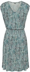 VIVANCE Sommerkleid Damen t&uuml;rkis-ros&eacute; bedruckt Gr.42