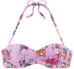 SUNSEEKER B&uuml;gel-Bandeau-Bikini-Top Damen rosa-bedruckt Gr.32 Cup A