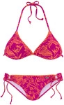 VENICE BEACH Triangel-Bikini Damen orange-pink bedruckt Gr.36 Cup A/B