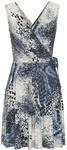 LASCANA Jerseykleid Damen blau bedruckt Gr.38