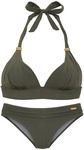 LASCANA Triangel-Bikini Damen olive Gr.40 Cup A