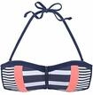 KANGAROOS Bandeau-Bikini-Top Damen marine-wei&szlig; Gr.32 Cup A/B
