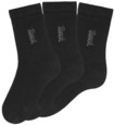 BENCH. Basicsocken Damen 3x schwarz Gr.35-38