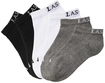 LASCANA ACTIVE Sneakersocken Damen 2x schwarz, 2x wei&szlig;, 2x grau Gr.35/38