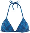 JETTE Triangel-Bikini-Top Damen marine bedruckt Gr.44