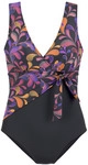 VIVANCE Badeanzug Damen schwarz bedruckt Gr.44 Cup C/D