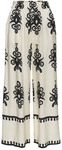 LASCANA Palazzohose Damen sand-schwarz bedruckt Gr.40