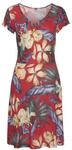 LASCANA Sommerkleid Damen rot-blau-bedruckt Gr.34