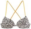 BUFFALO Push-Up-Bikini-Top Damen braun-bedruckt Gr.34 Cup A