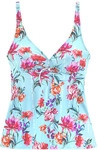 SUNSEEKER B&uuml;gel-Tankini-Top Damen hellblau-bedruckt Gr.36 Cup B
