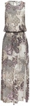LASCANA Maxikleid Damen beige-flieder bedruckt Gr.40