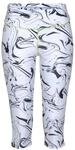 LASCANA ACTIVE Caprileggings Damen wei&szlig;-marmoriert-schwarz Gr.32/34