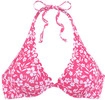 VIVANCE B&uuml;gel-Bikini-Top Damen neonpink-wei&szlig; Gr.44