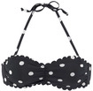 LASCANA Bandeau-Bikini-Top Damen schwarz-wei&szlig; Gr.32