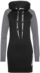 BENCH. LOUNGEWEAR Sweatkleid Damen anthrazit-schwarz Gr.32/34