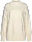 LASCANA Stehkragenpullover Damen hellbeige Gr.44/46