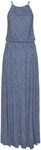 LASCANA Maxikleid Damen blau-marine-bedruckt Gr.36