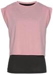 LASCANA ACTIVE 2-in-1-Shirt Damen rosa-schwarz Gr.XS (32/34)
