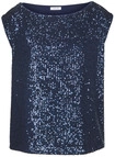 LASCANA Paillettenshirt Damen dunkelblau Gr.32/34