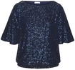 LASCANA Paillettenshirt Damen dunkelblau Gr.32/34