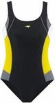 KANGAROOS Badeanzug Damen schwarz-gelb Gr.36