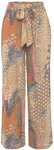 BUFFALO Palazzohose Damen orange-blau-bedruckt Gr.34