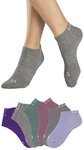 LASCANA ACTIVE Sneakersocken Damen 1x altrosa, 1x petrol, 1x lila, 1x flieder, 1x