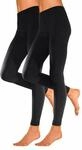 LAVANA Thermoleggings Damen schwarz, schwarz Gr.S (36/38)