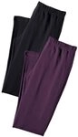 VIVANCE ACTIVE Caprileggings Damen 1x beere, 1x schwarz Gr.32/34