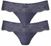 NUANCE String Damen 2xblaugrau Gr.40/42