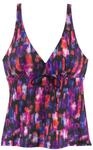 LASCANA B&uuml;gel-Tankini-Top Damen schwarz-bedruckt Gr.40 Cup E