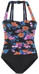 LASCANA Damen Badeanzug schwarz-bedruckt-bunt Gr.36 Cup B