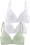 PETITE FLEUR BY LASCANA Bralette-BH Damen 2xwei&szlig;+1xmint Gr.70A