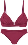 LASCANA Triangel-Bikini Damen bordeaux Gr.40 Cup A/B