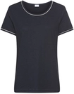 LASCANA Damen Pyjamaoberteil schwarz Gr.48/50